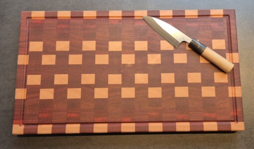 Handgemaakte houten snijplank 48x27x3,5 cm