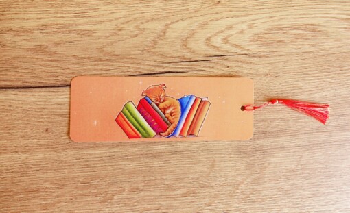 Slapende kitten, boekenlegger, 74x210 mm