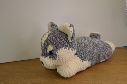 Schattige gehaakte Husky! : zacht velvet yarn