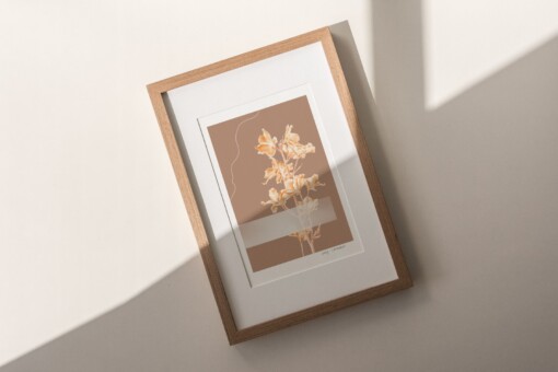 Geboortebloem Juli Ridderspoor Fine Art Print