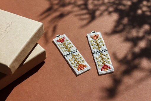 Wonderland | Handgeweven Miyuki Kralen Oorbellen met Bloemen