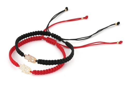 Geluksbrenger armband met 14 karaat geelgouden Fatima hand