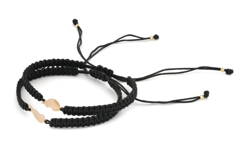 Set armbanden met 14 karaat goud Hartjes