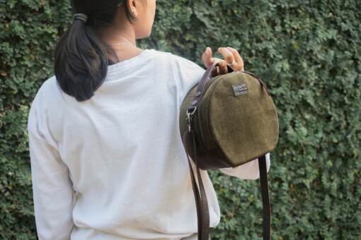 Ronde Crossbody Tas Minx Bruin