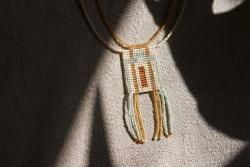 Mint Mélange | Handgeweven Kralen Ketting – Artisanal Sieraad met Japanse Kralen