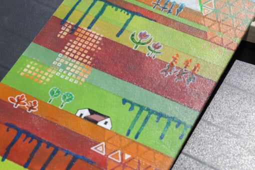 Spring Holland - Acryl op karton in lijst