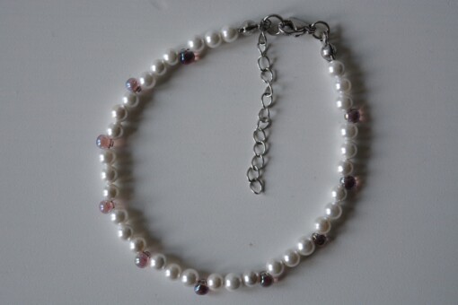 armbandje van schelpkralen en miyuki drops