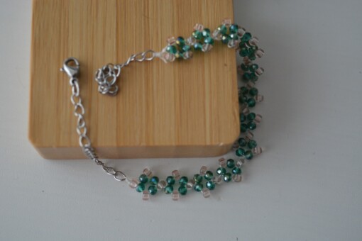 gevlochten armbandje met myuki rocailles