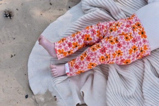 Kinder Legging retro flowers