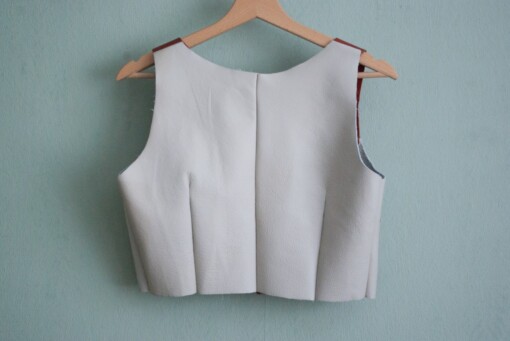 Handgemaakte corset top met veters