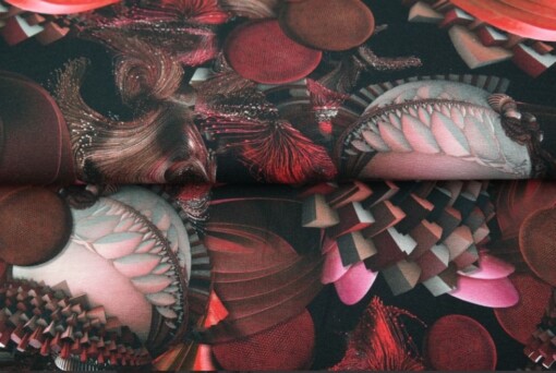 Tricot colsjaal (rood | fantasie)