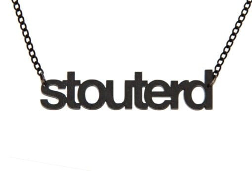 Stouterd! ketting (goud)