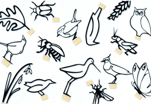 Merel, wanddecoratie – houten vogel met betekenis | Liefdevol en grappig muurobject .