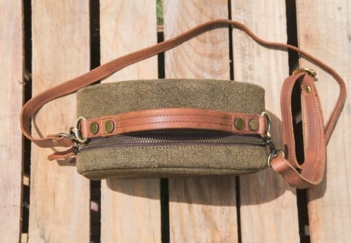 Ronde Crossbody Tas Minx Bruin