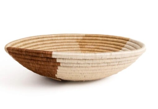 Rieten schaal Beige en Bruin ø 40 cm