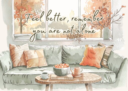 Chronisch Ziek Zijn "Feel Better" Kaart - A6 - Empathie