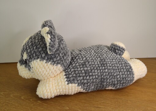Schattige gehaakte Husky! : zacht velvet yarn