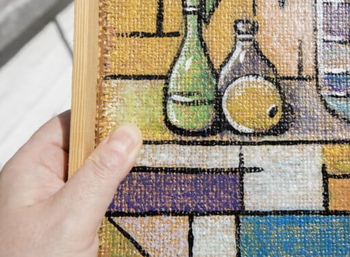 Balans home, still life 2 -schilderij op doek in lijst