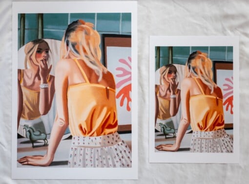 Print The powder room