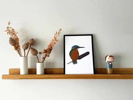 Kunstprint 'IJsvogel'