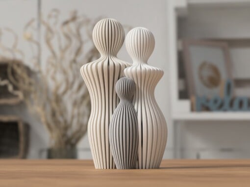 Abstract Familie Standbeeld