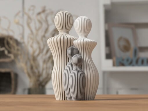 Abstract Familie Standbeeld