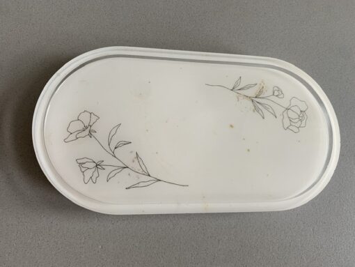 Oval tray bloemen