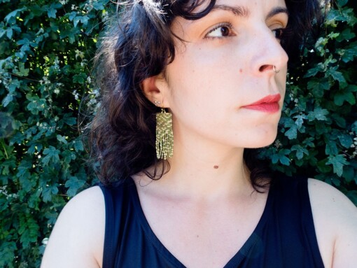 Golden Hour | Handgeweven Kralenoorbellen met Miyuki Kralen