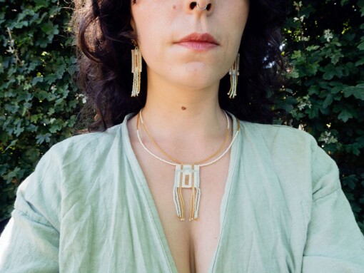 Mint Mélange | Handgeweven Kralen Ketting – Artisanal Sieraad met Japanse Kralen