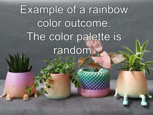 Sitting Happy Pot Plantenpot Zittende Smilende 3D geprinte Maat XL