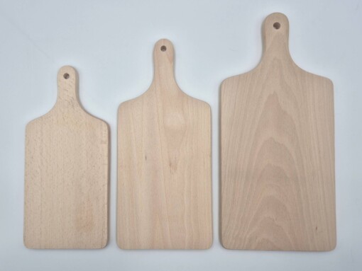 Houten borrelplank met handvat klein