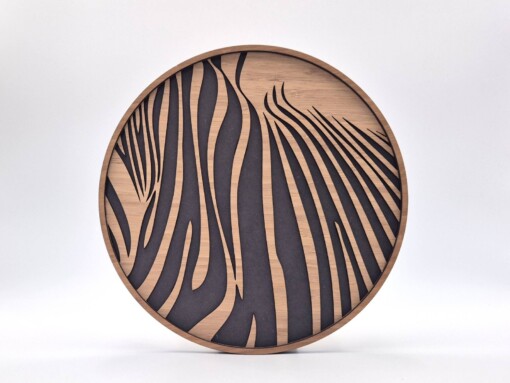 Abstract drieluik met zebraprint
