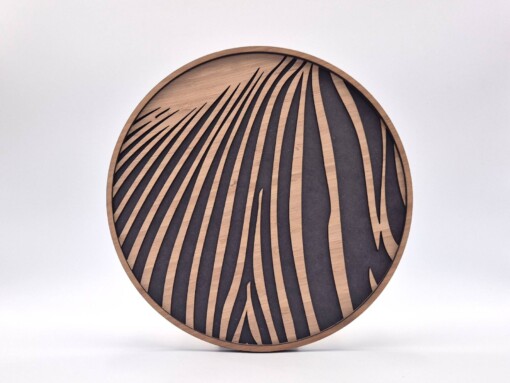 Abstract drieluik met zebraprint