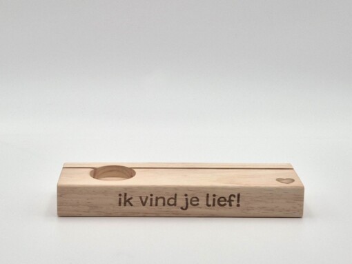 Kaartenhouder met waxinelichtje