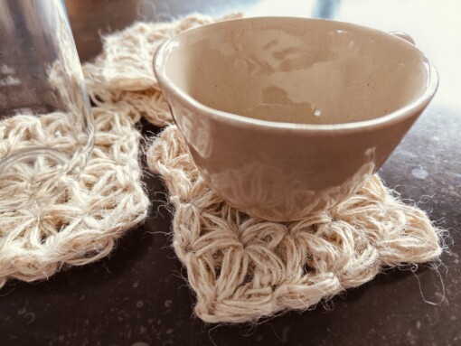 Onderzetters in jute