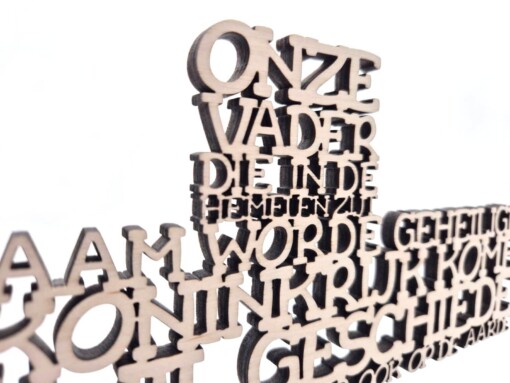 Het Onze Vader (decoratief kruis)