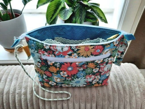 Schoudertas "bloemen"