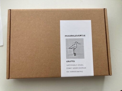 Grutto wanddecoratie – houten weidevogel voor aan de muur |  nationale vogel.