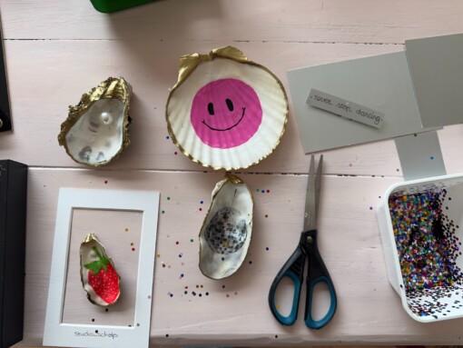 Workshop 'Oesteren' in IJmuiden - creatief met schelpen