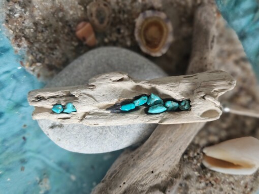 Ketting 001 turquoise steentjes