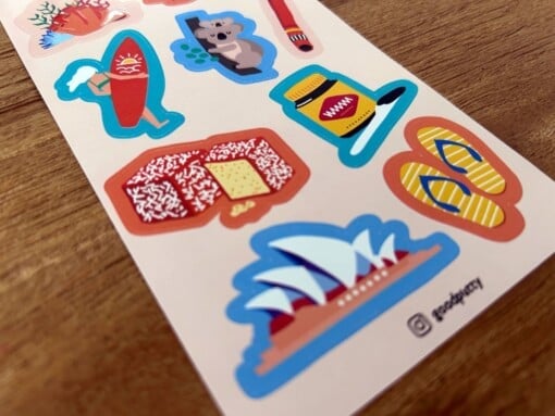 Sticker Sheet – Australische Cultuur