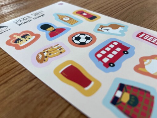 Sticker Sheet – Britse Cultuur