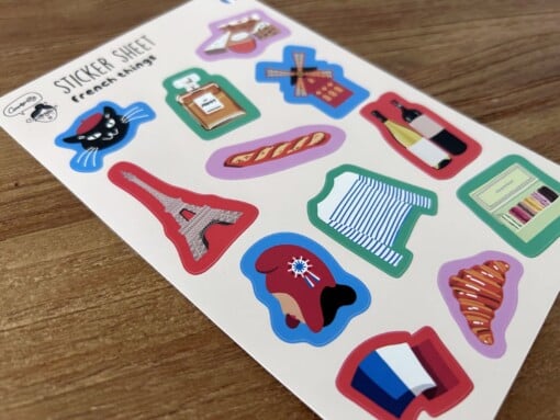 Sticker Sheet – Franse Cultuur