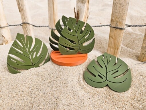 Leuke Monstera onderzetters set van 5 stuks