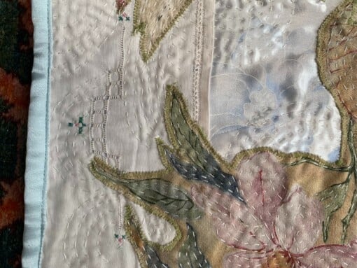 Mooi wandkleed met vintage vogel stof