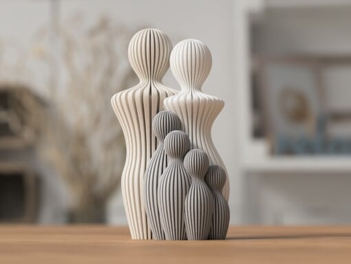 Abstract Familie Standbeeld