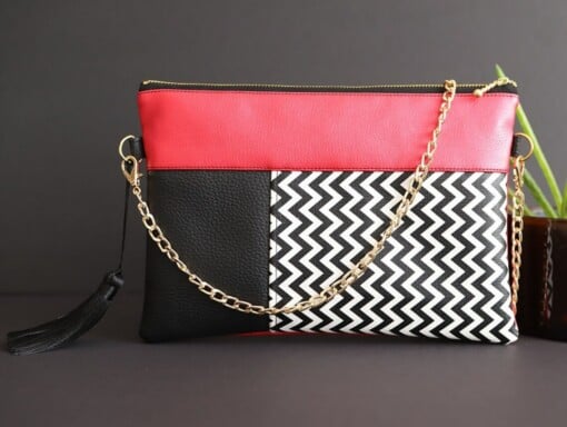 Clutch Chevron Red