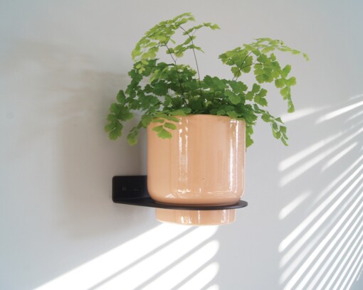 Plantdrager Flora Zwart | ø12cm