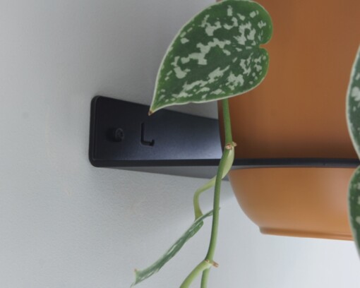 Plantdrager Flora Zwart | ø15cm