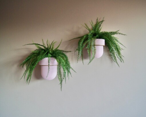 Plantendrager Flora Goud ø 15cm Eco + Pot Pink Blossom